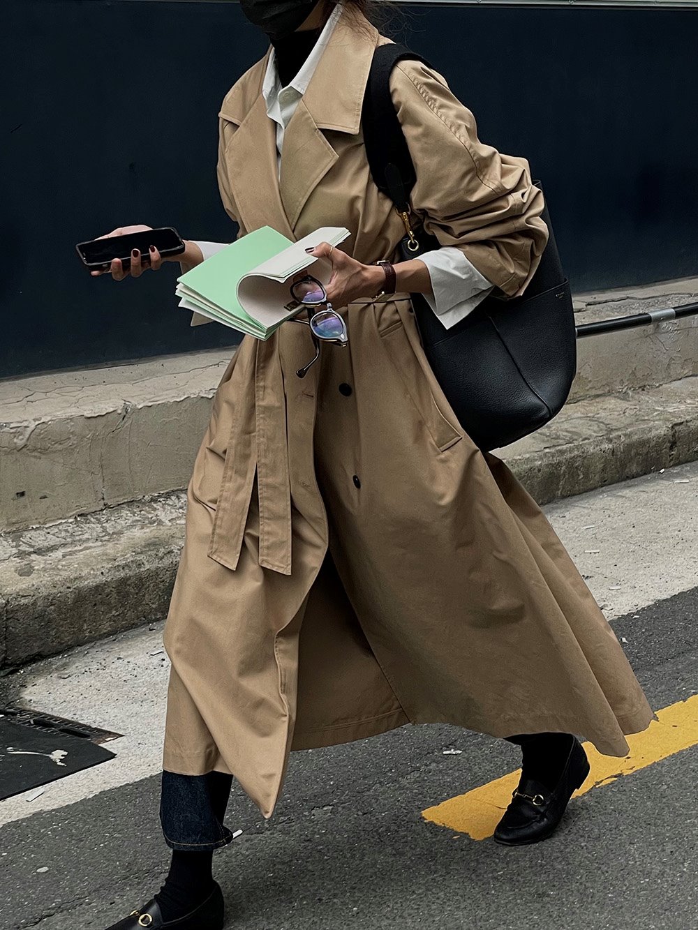 [OF]Oversized Double Trench Coat (2color)