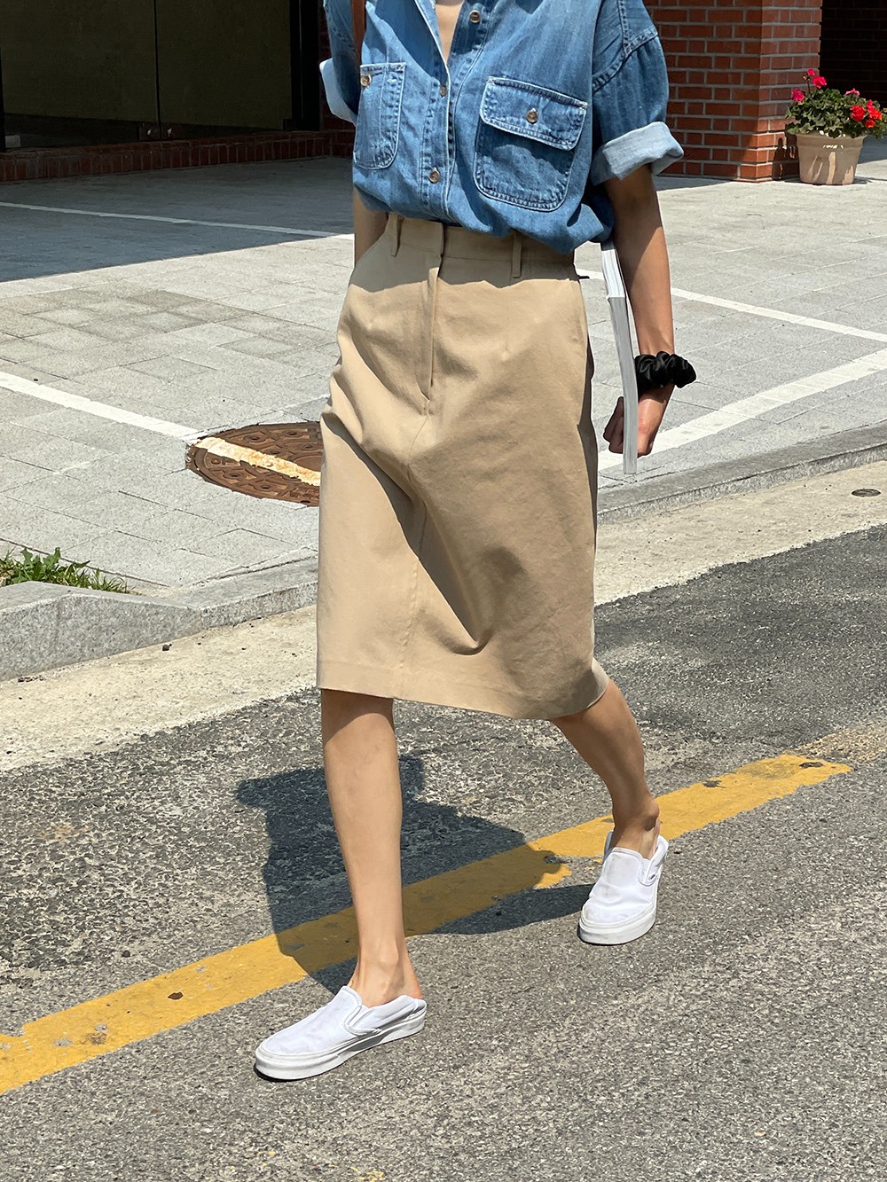 [OF]Cotton Classic Skirt (2color)