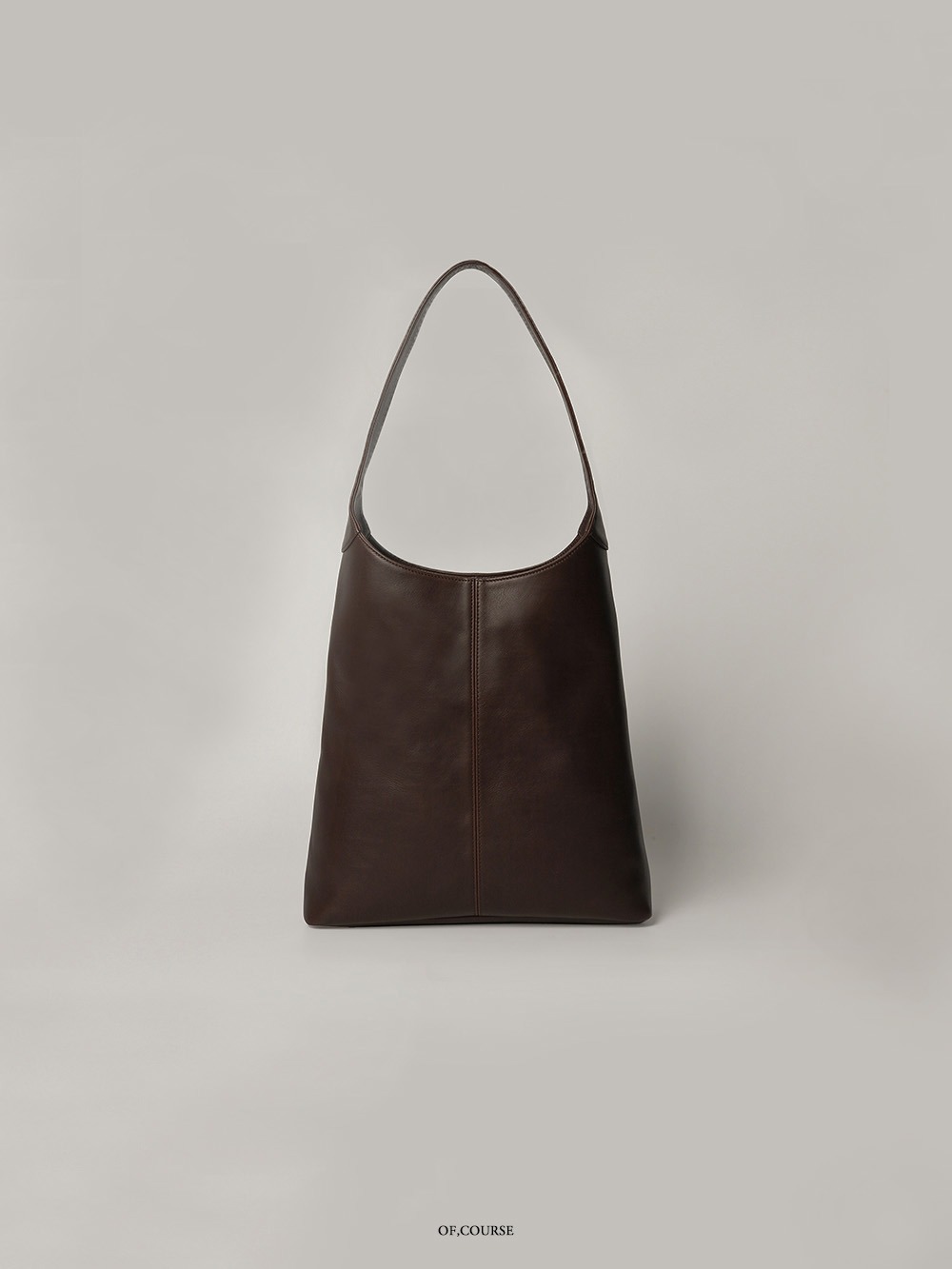 [OFC]Triangle Leather Shoulder Bag (brown)