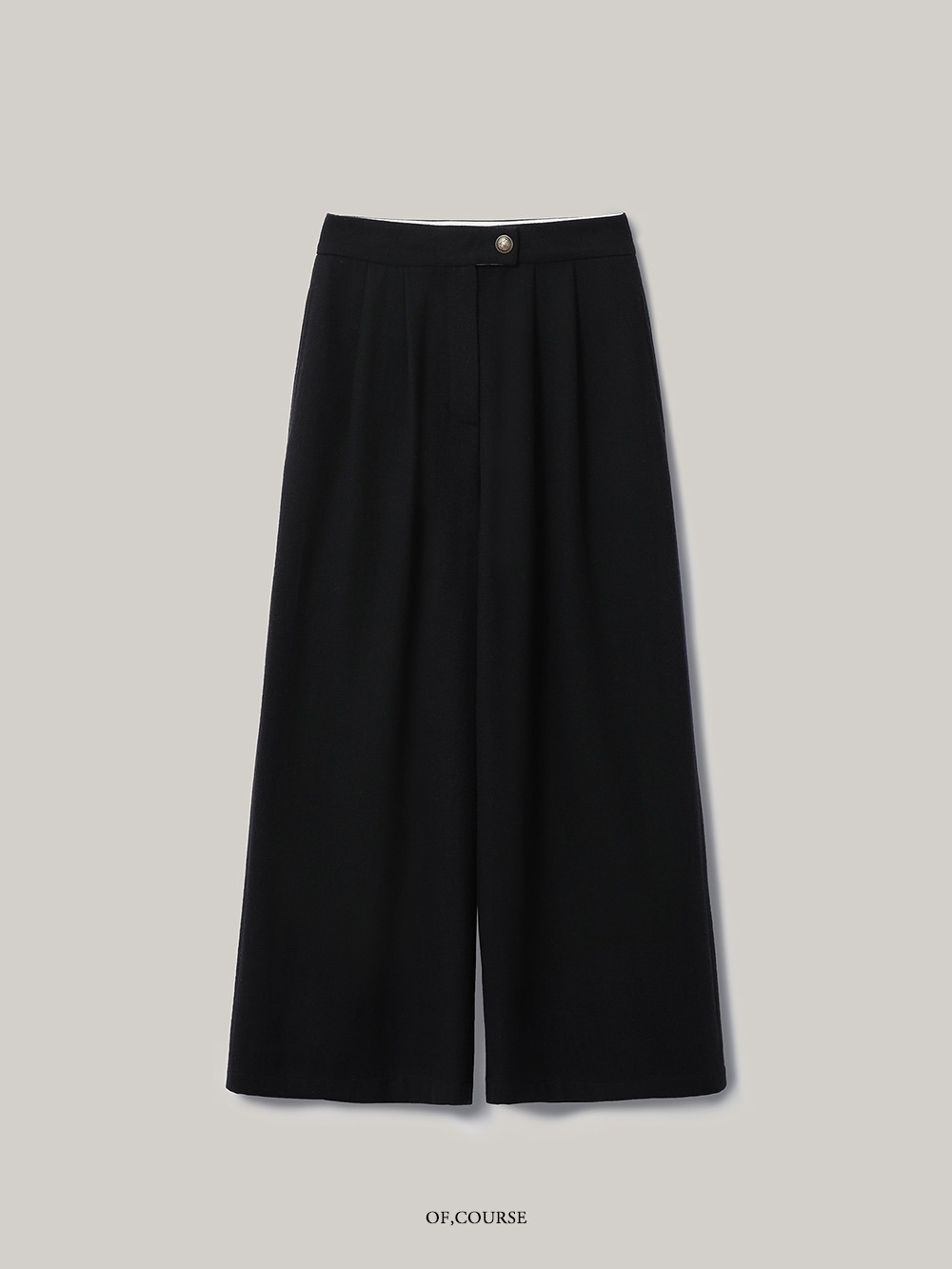 [OFC]Cropped Wide Fit Pants (black)