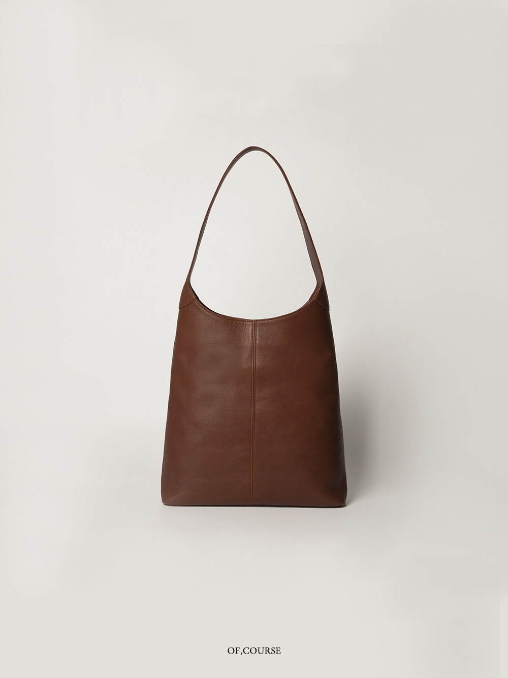 [OFC]Triangle Leather Shoulder Bag (camel)