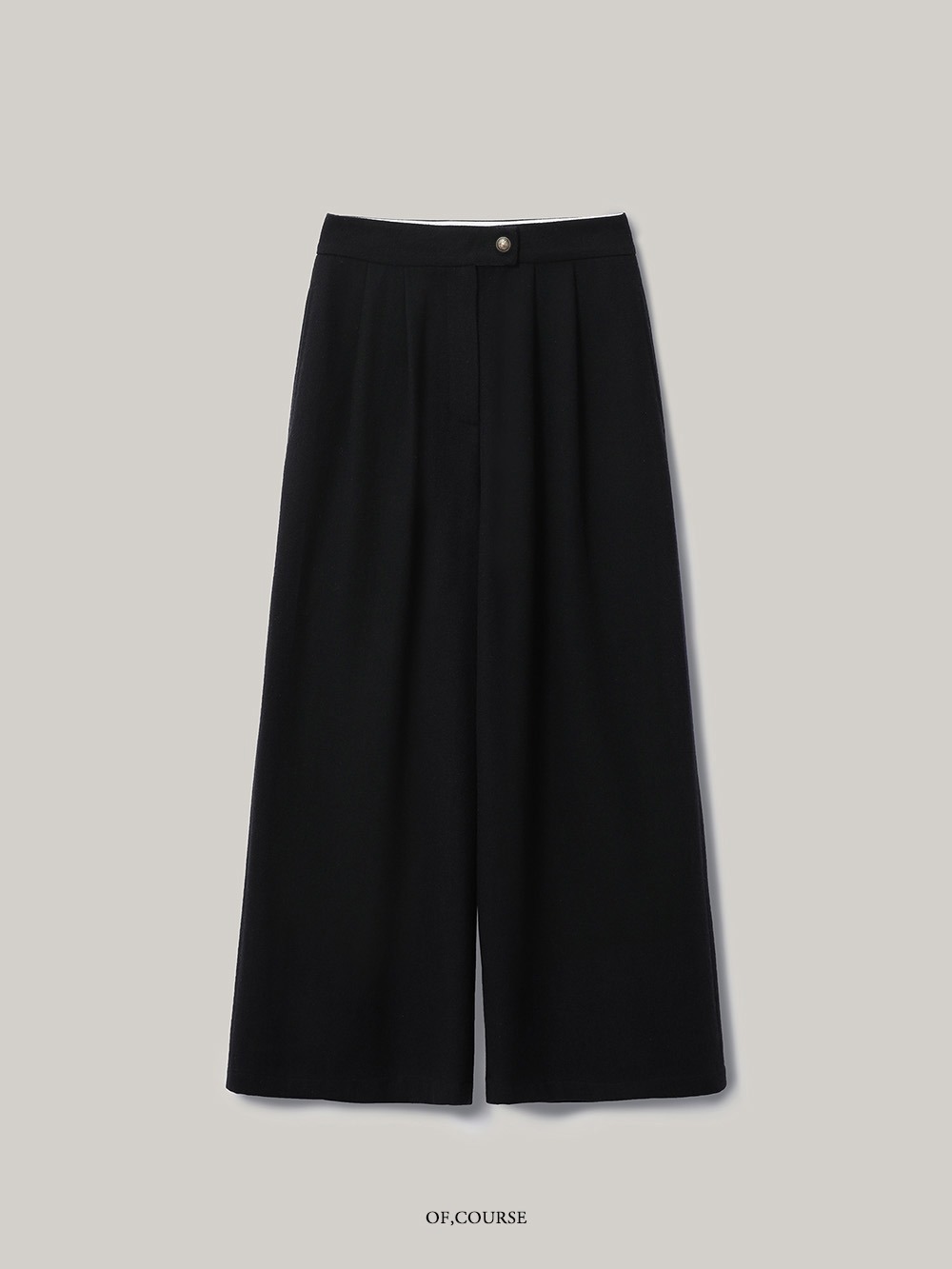 [Re-open][OFC]Cropped Wide Fit Pants (black)