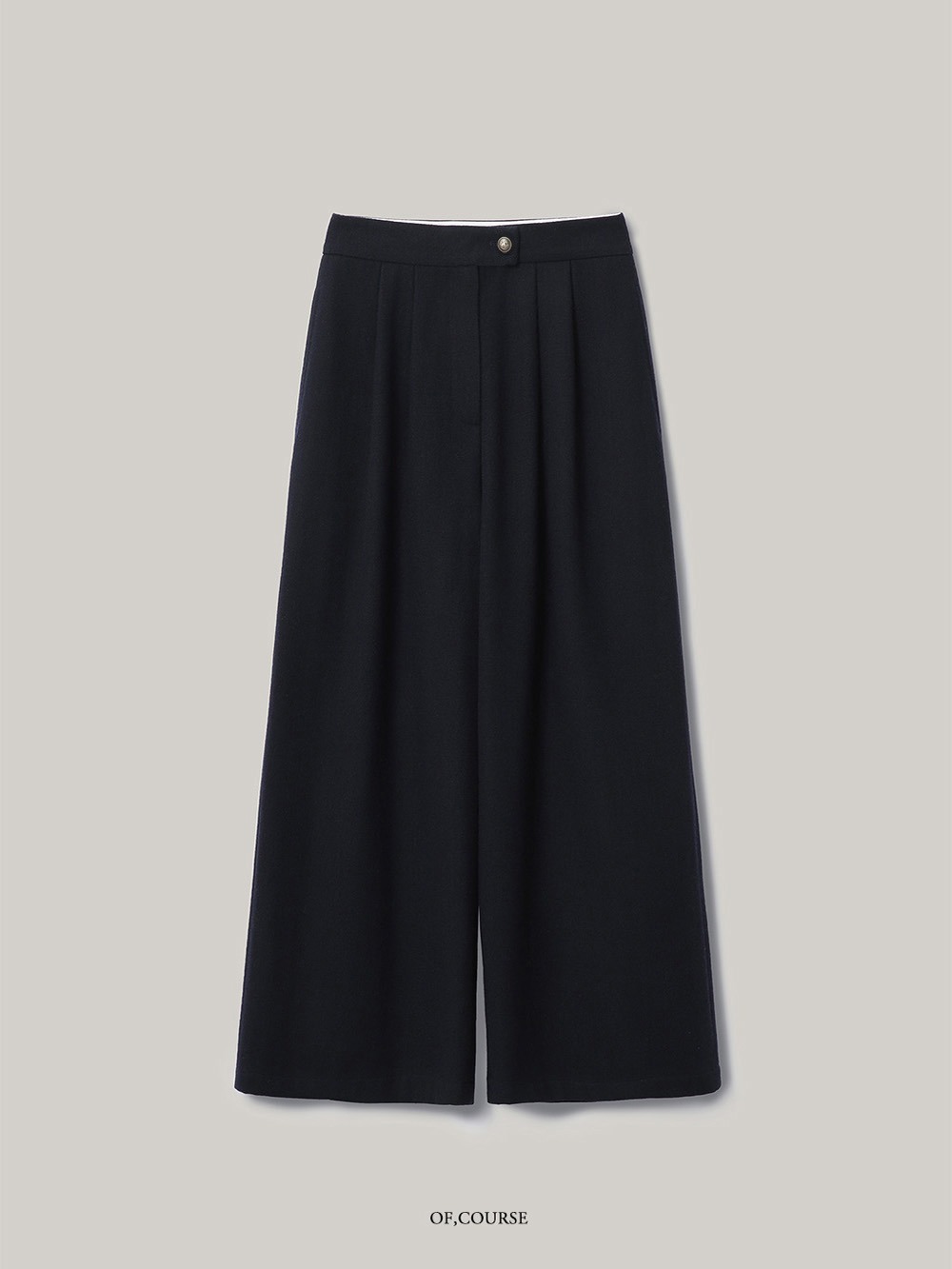 [Re-open][OFC]Cropped Wide Fit Pants (navy)