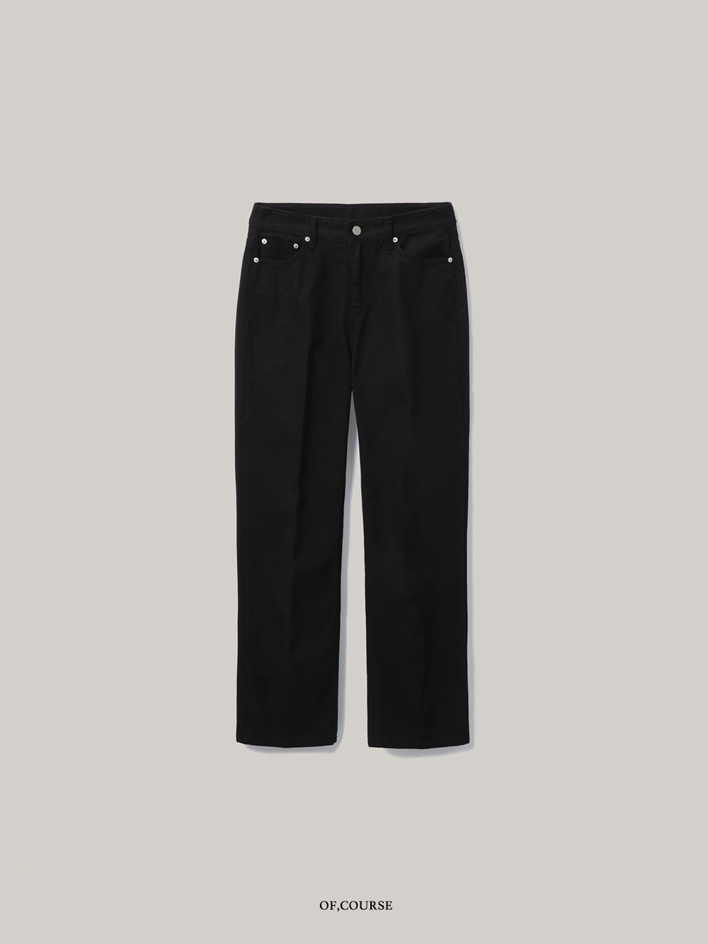 [Re-open][OFC]Straight Fit Cotton Pants (black)