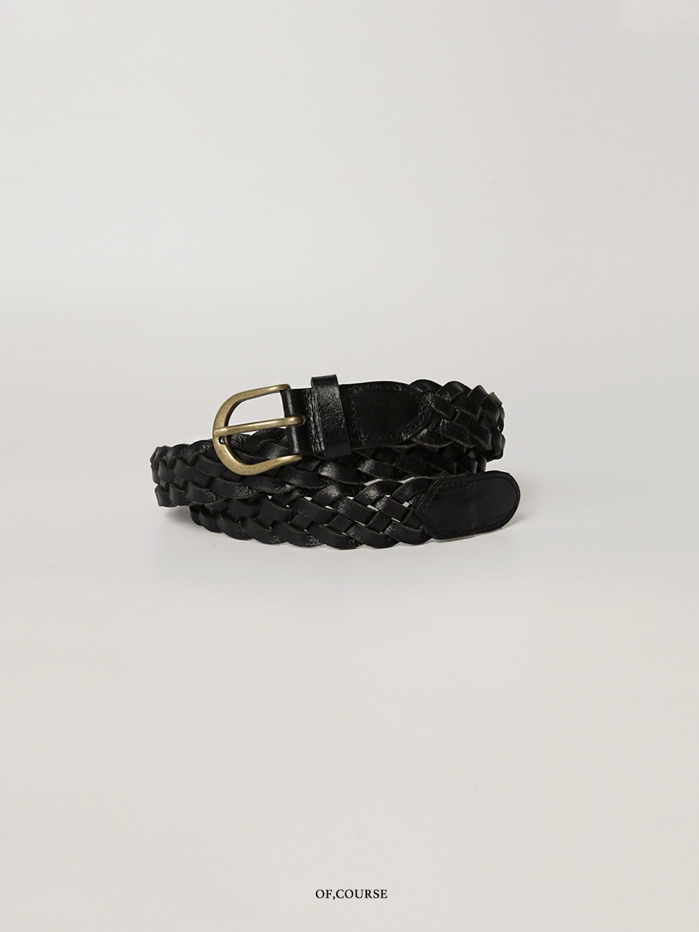[Re-open][OFC]Twist Leather Belt (black)