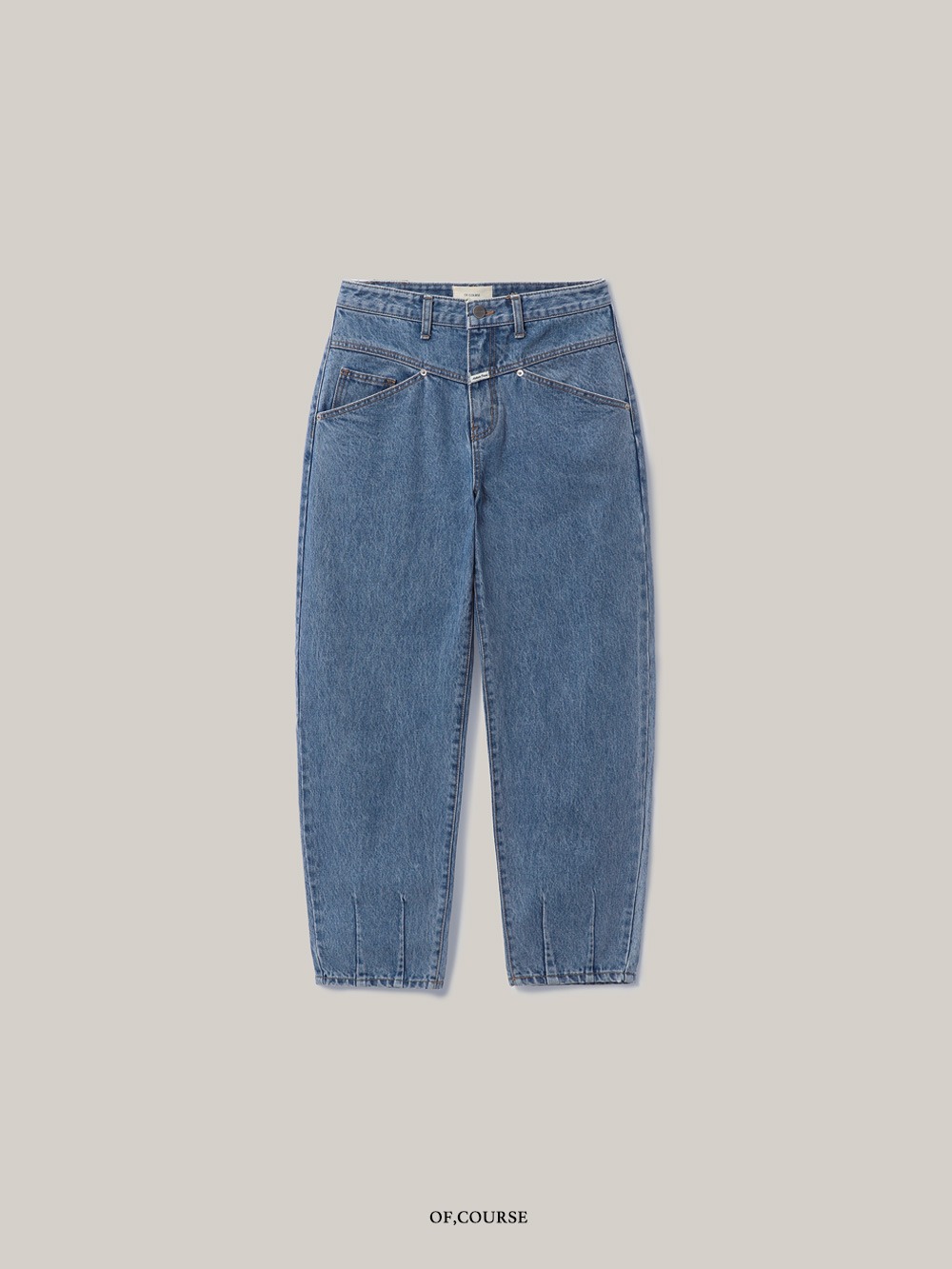 [OFC]Yoke Detailed Denim Pants (light blue)