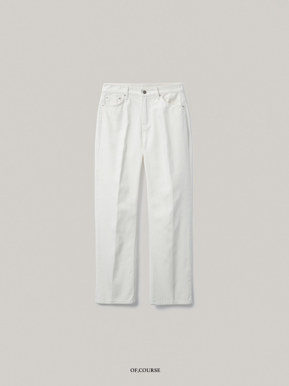 [OFC]Straight Fit Cotton Pants (ivory)