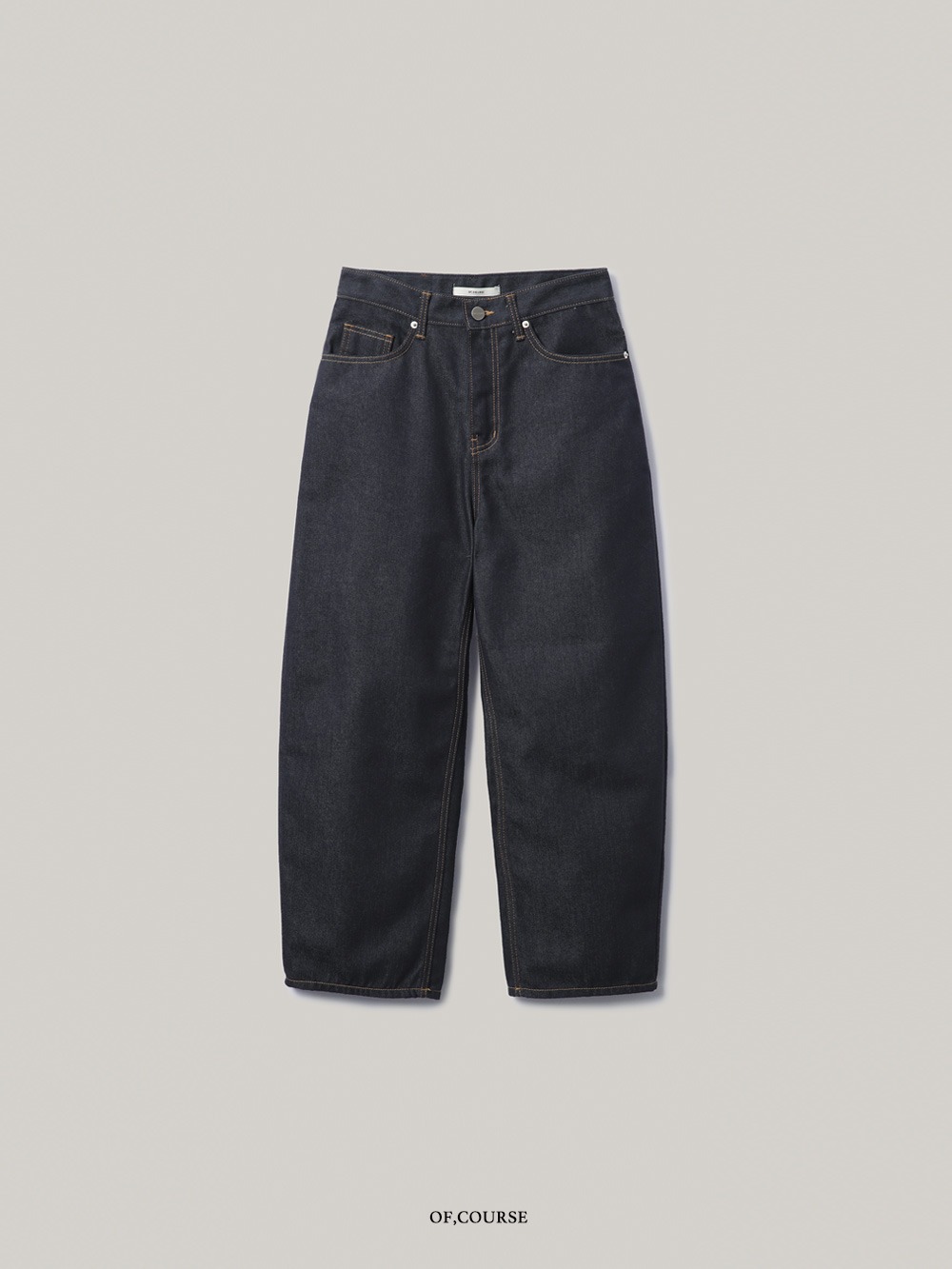[OFC]Curved Raw Denim Pants (raw blue)