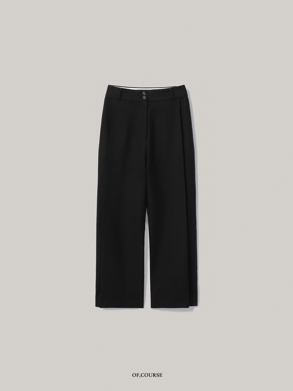 [OFC]Pleats Detailed Pants (black)