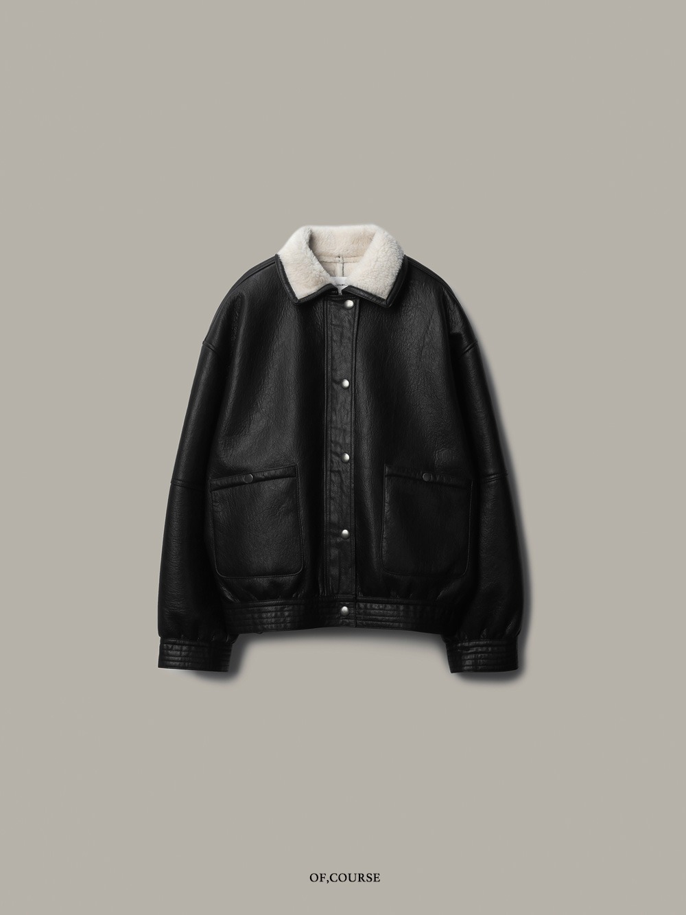 [OFC]Leather Blouson Mustang (black)