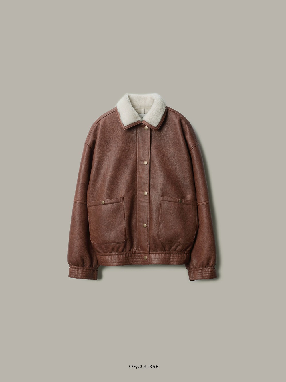 [OFC]Leather Blouson Mustang (brown)