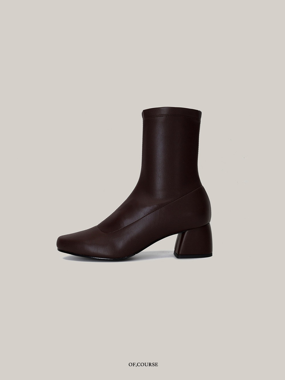 [OFC]Sleek Ankle Boots (burgundy brown)