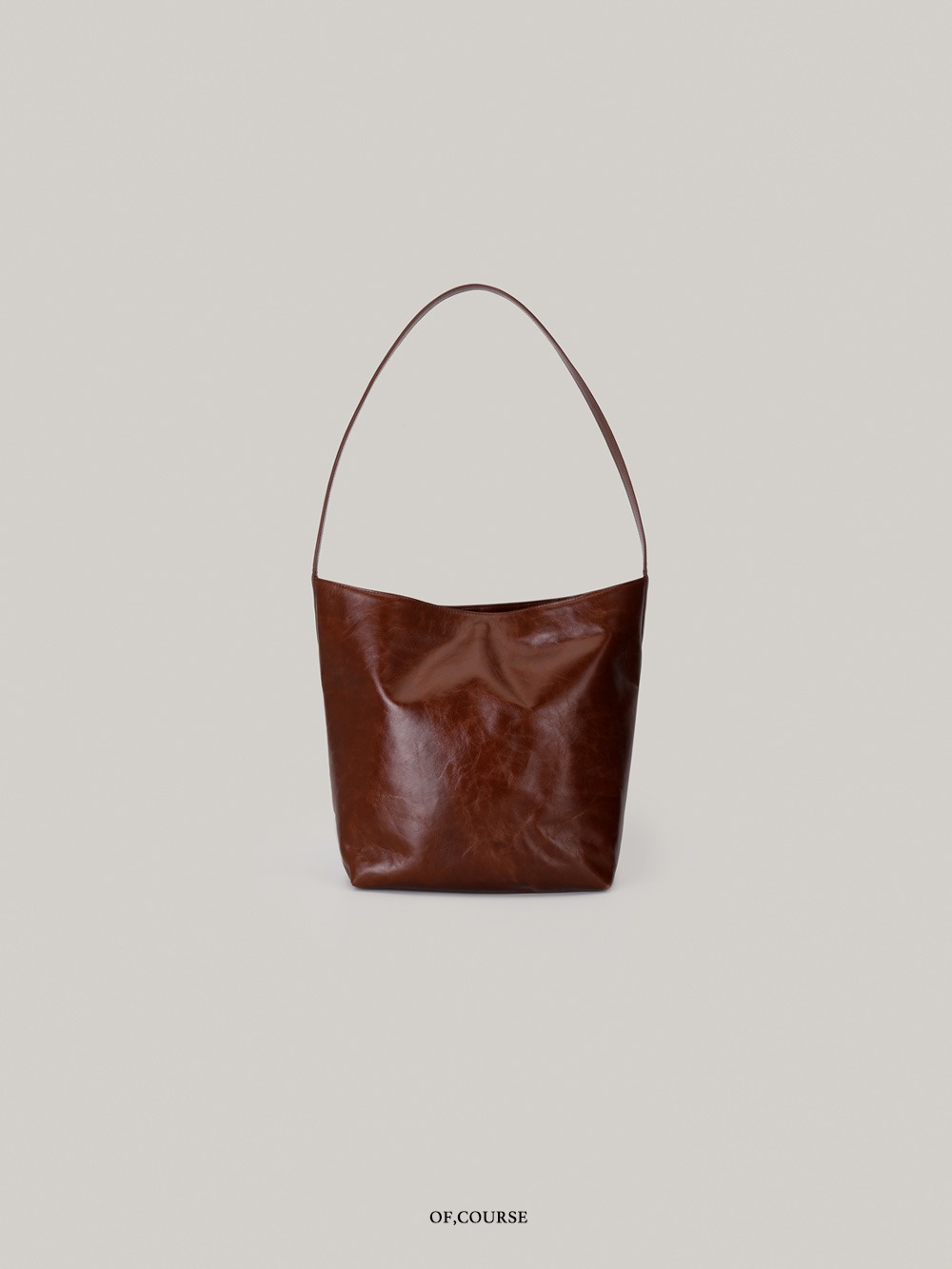 [OFC]Flat Shoulder Bag (brown)