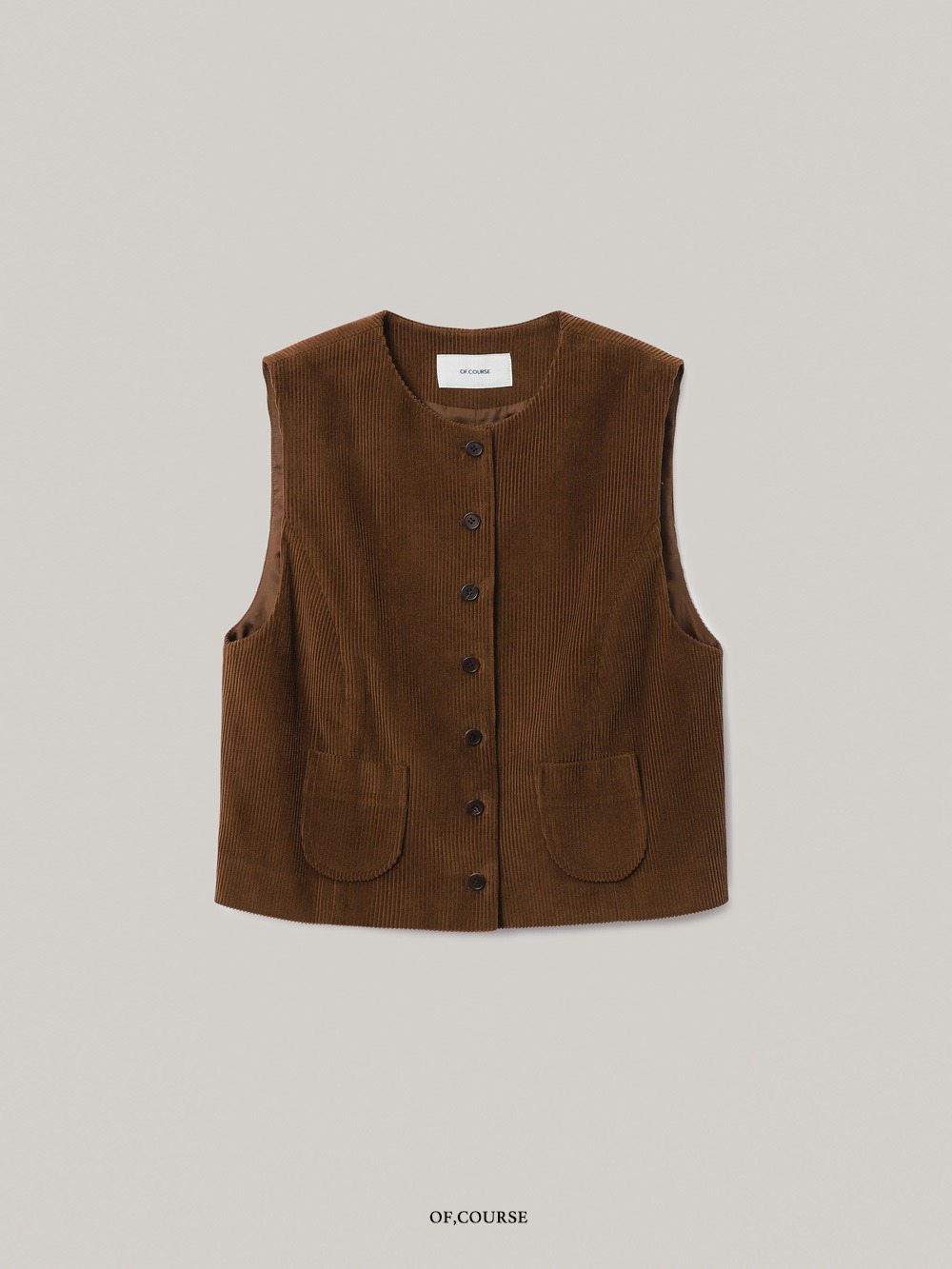 [OFC]Set-up Corduroy Vest (brown)