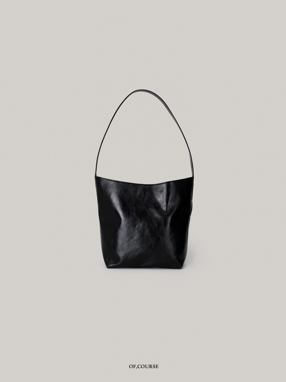 [OFC]Flat Shoulder Bag (black)