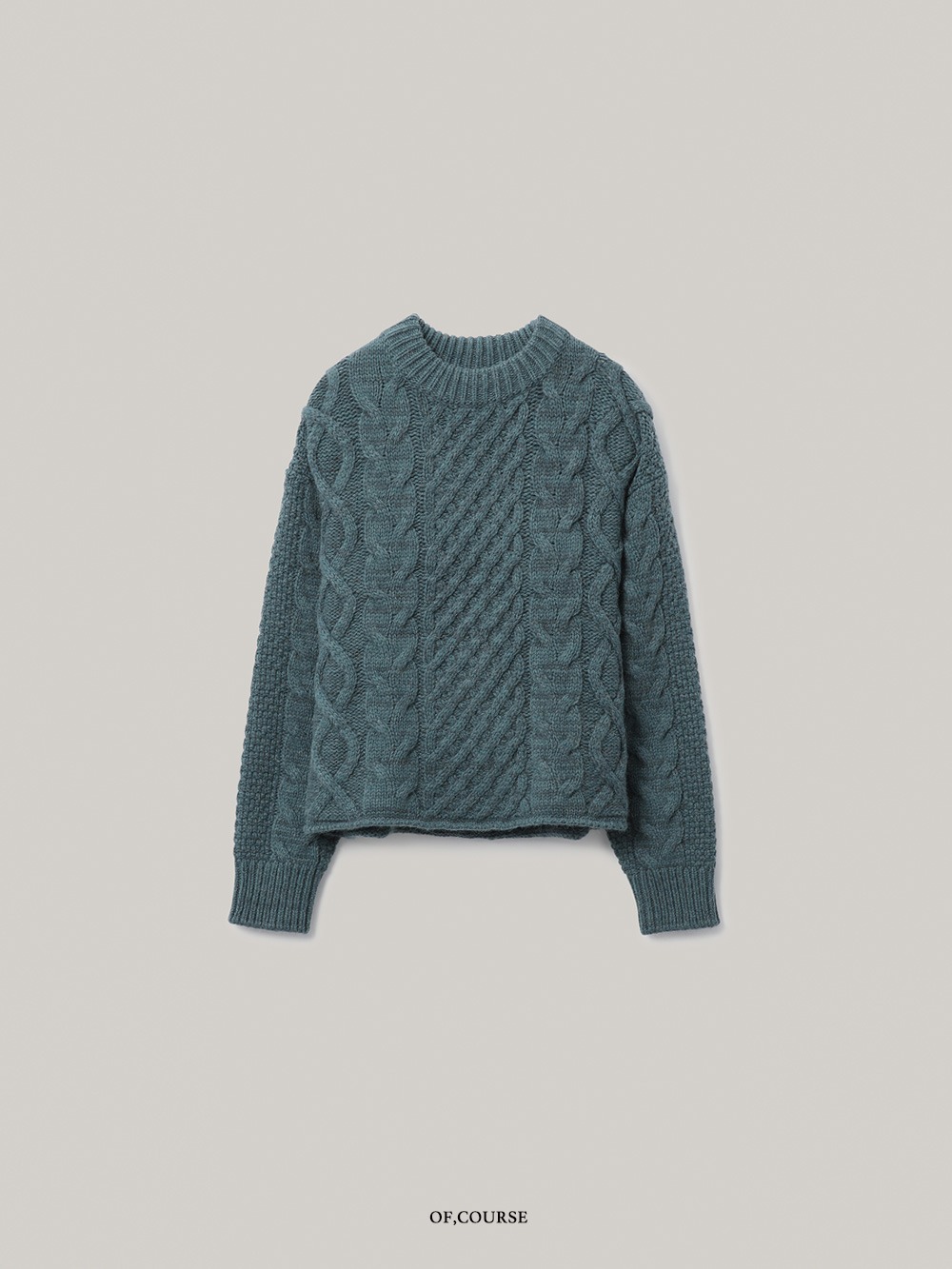 [OFC]Roller Fisherman Knit (blue green)