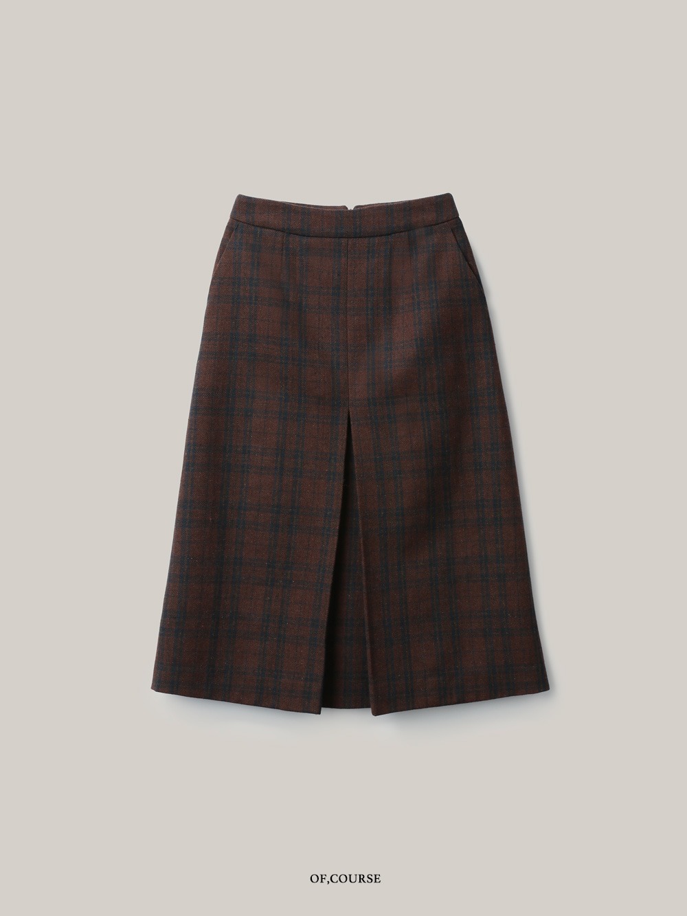 [OFC]Bell Pleats Skirt (brown)