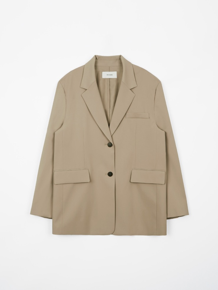 [Re-open][OFC]Light Single Jacket (beige) - 미입금분 당일배송